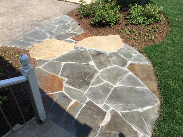 Brick and Natural Stone Paver Walkways | Landscape Design