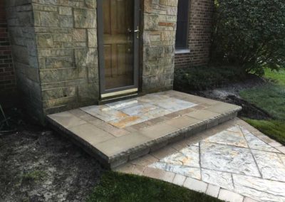 Paver Entryway With Walkway