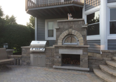 Outdoor Kitchen, Patio & Fireplace